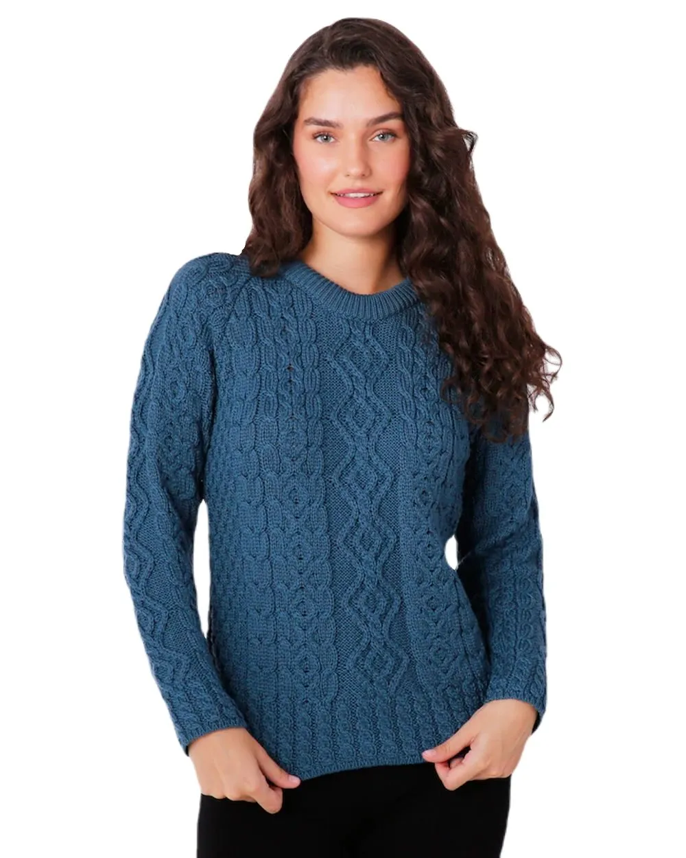 Aran Sweater with Raglan Sleeve