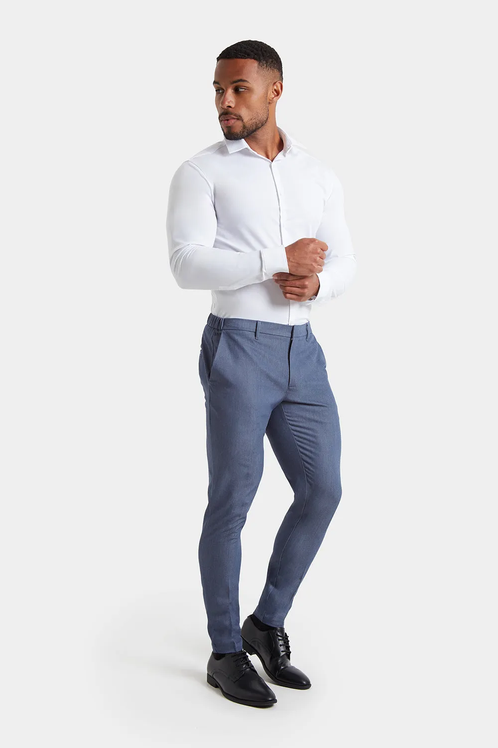 Athletic Fit Essential Pants in Chambray