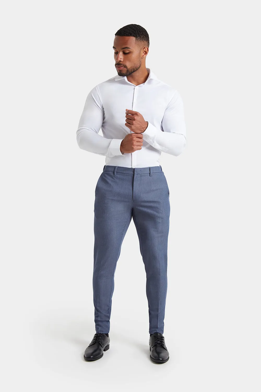 Athletic Fit Essential Pants in Chambray