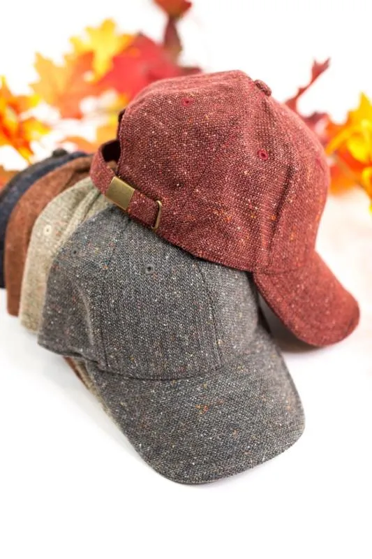 Autumn Days - Navy Tweed Hat