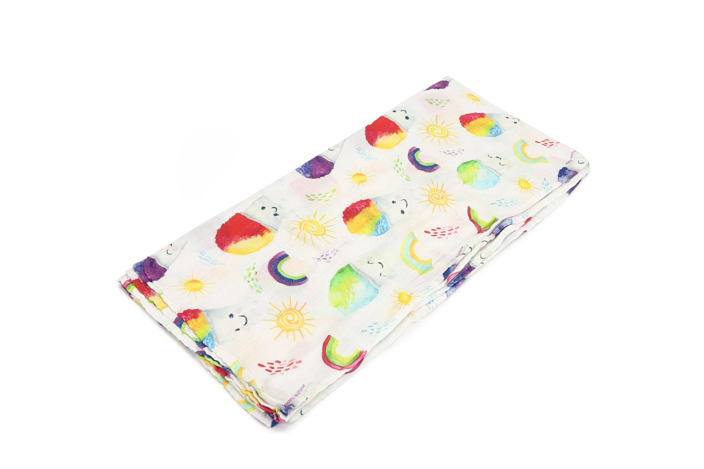 Baby Muslin Swaddle Shave Ice White