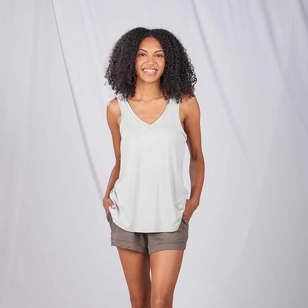 Bamboo Dbl Vneck Pajama Tank