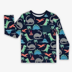 Blue Prehistoric Pals Pocket Tee