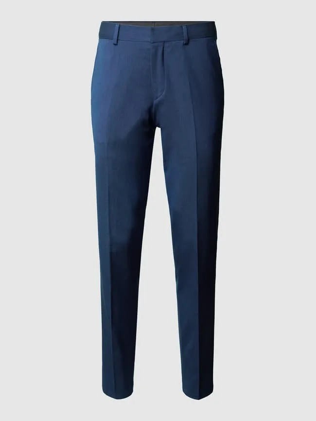 Business trousers with woven pattern sliver BLACK LABEL, blue