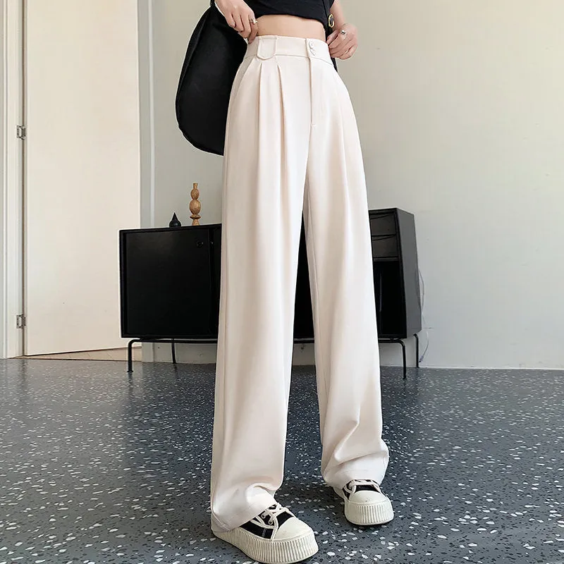 Comfortable and Loose Fitting Wide Leg Slacks