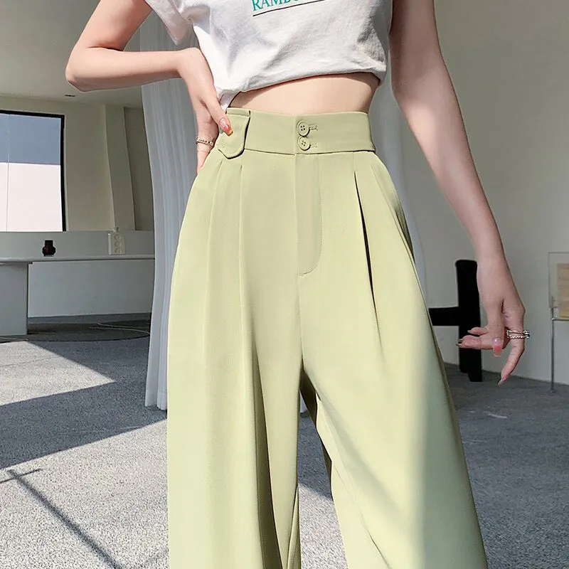 Comfortable and Loose Fitting Wide Leg Slacks