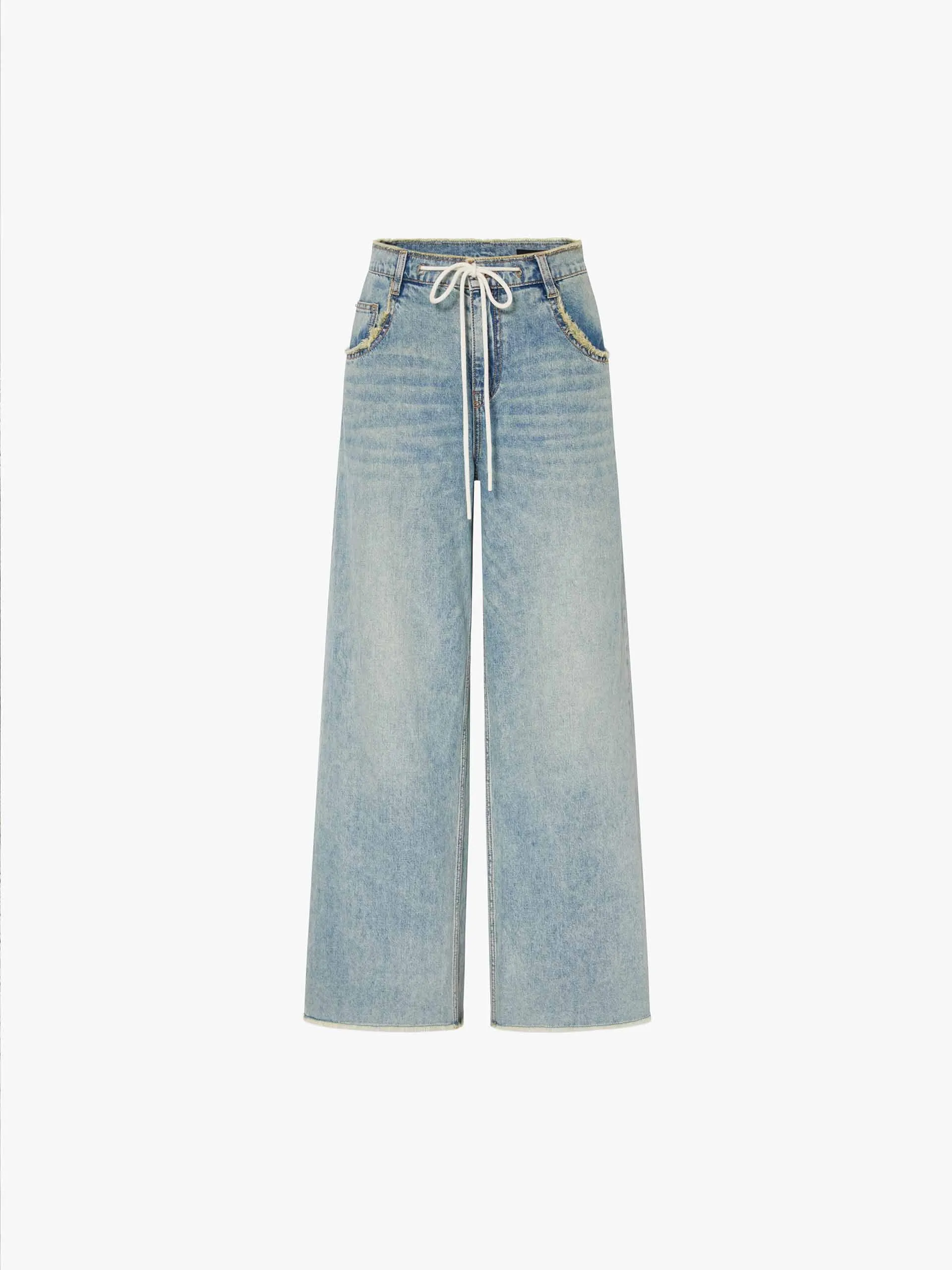 Cotton Silk Loose Jeans