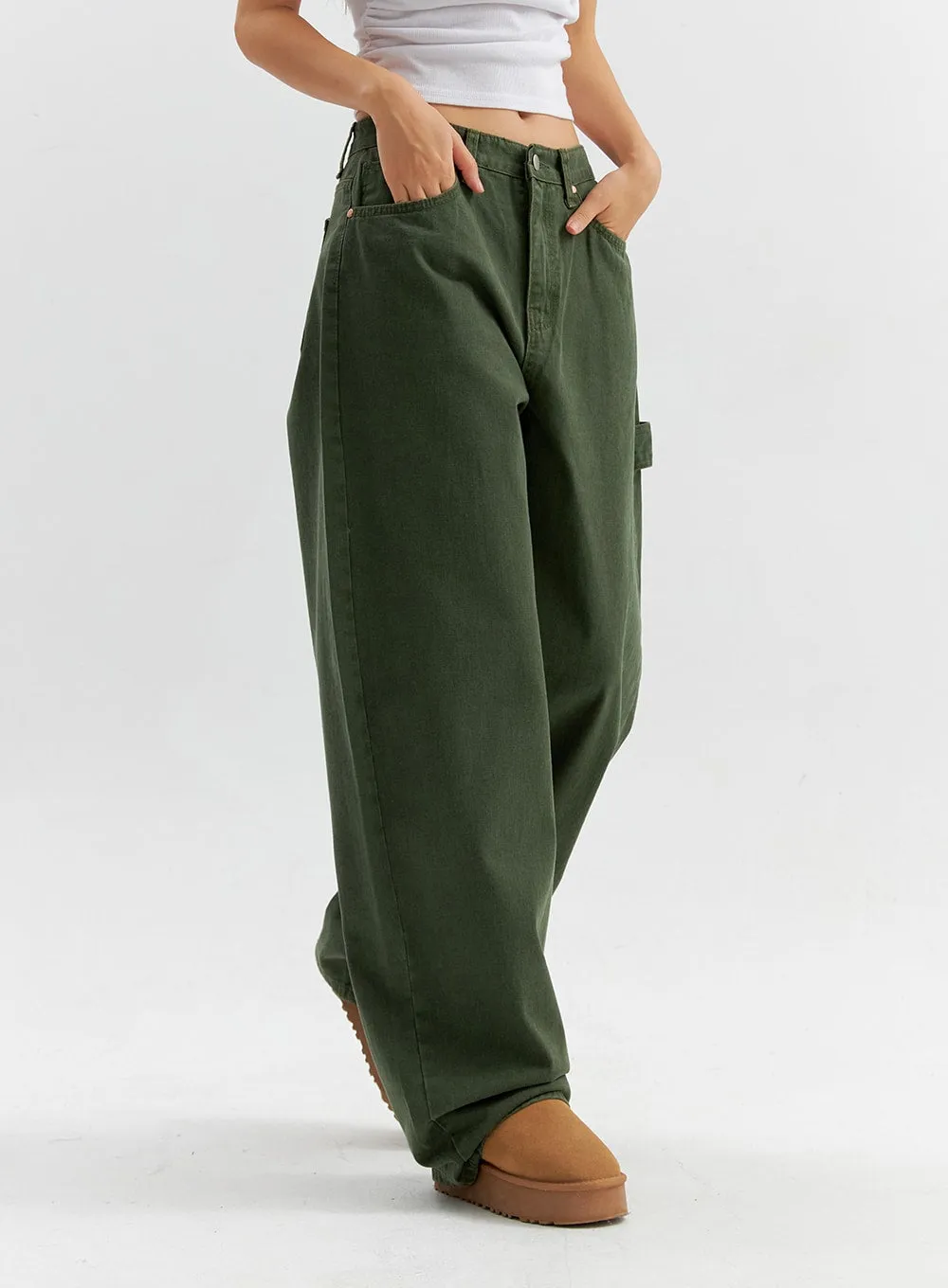 Cotton Wide Pants CO306