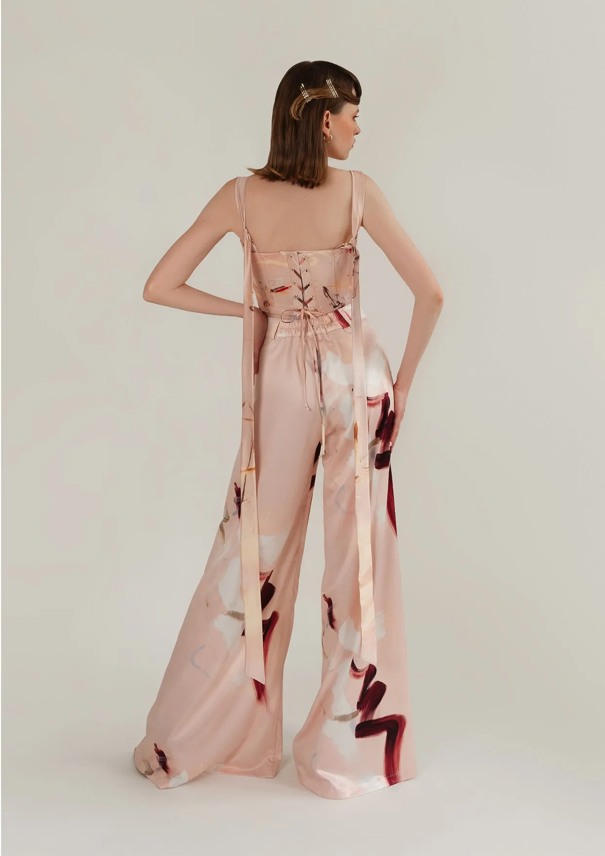 Curve Satin Palazzo Pants