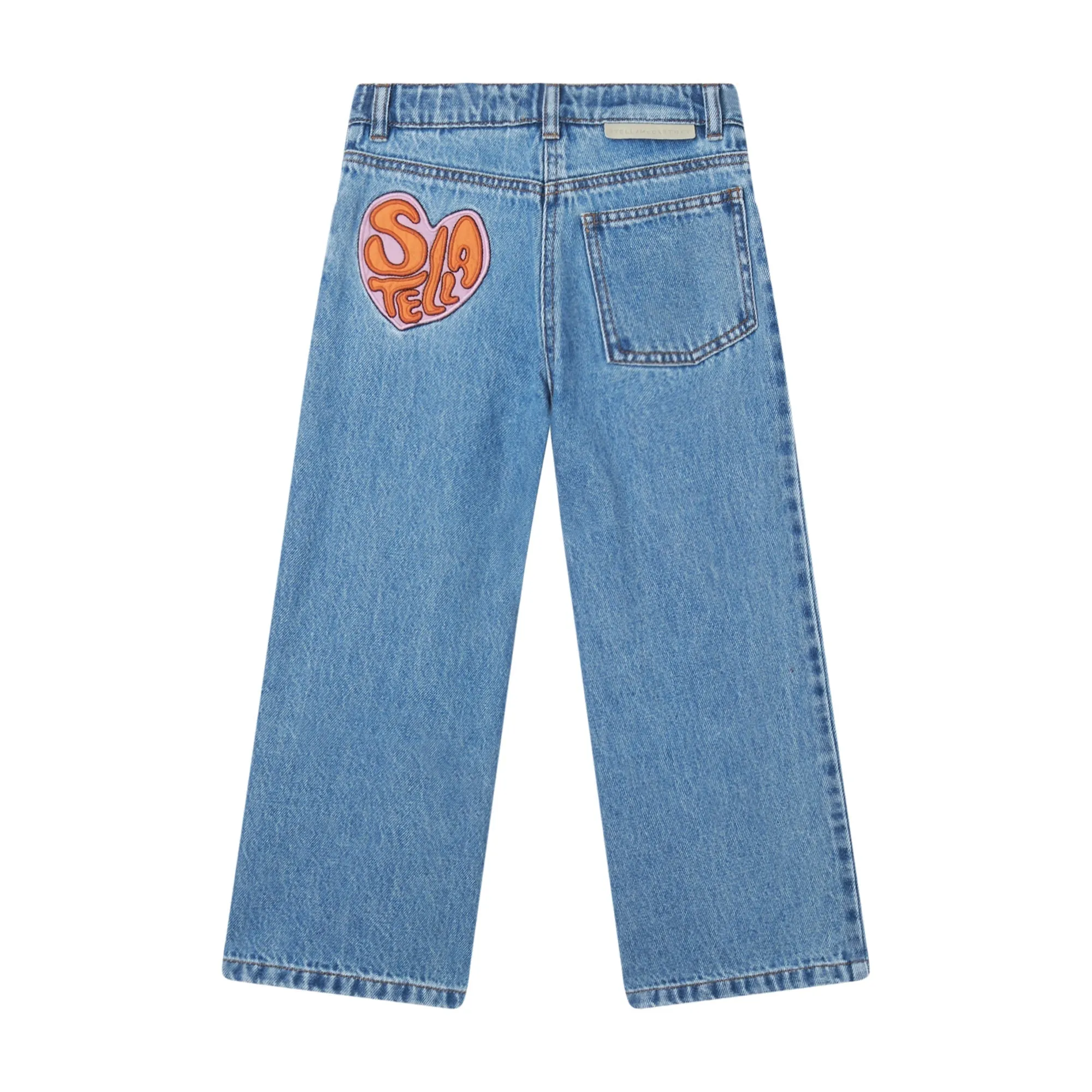 Girls Denim Logo Jeans