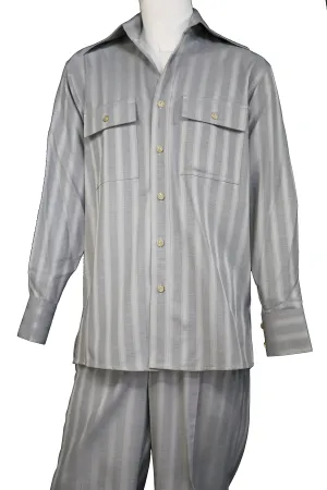 Harlem Designer Long Sleeve  2pc Walking Suit Set