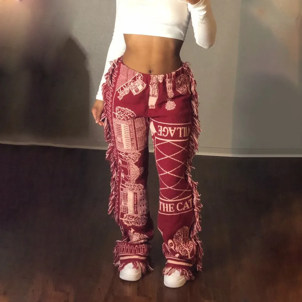 In The Valley Tassel Lilen Pants