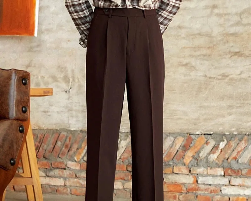 Italian straight style elegant pants