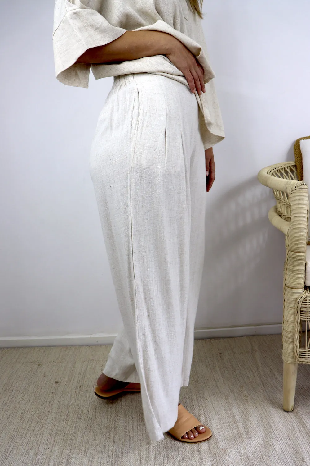 Jasmine Linen Pant in Natural