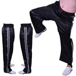 MAR-089A | Full Contact Black White Kickboxing & Freestyle Trousers