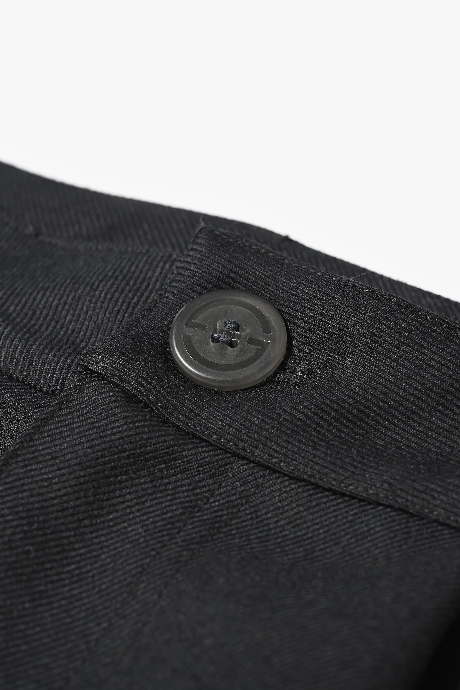 Merino Piston Pleated Patch Cargo Short - Black