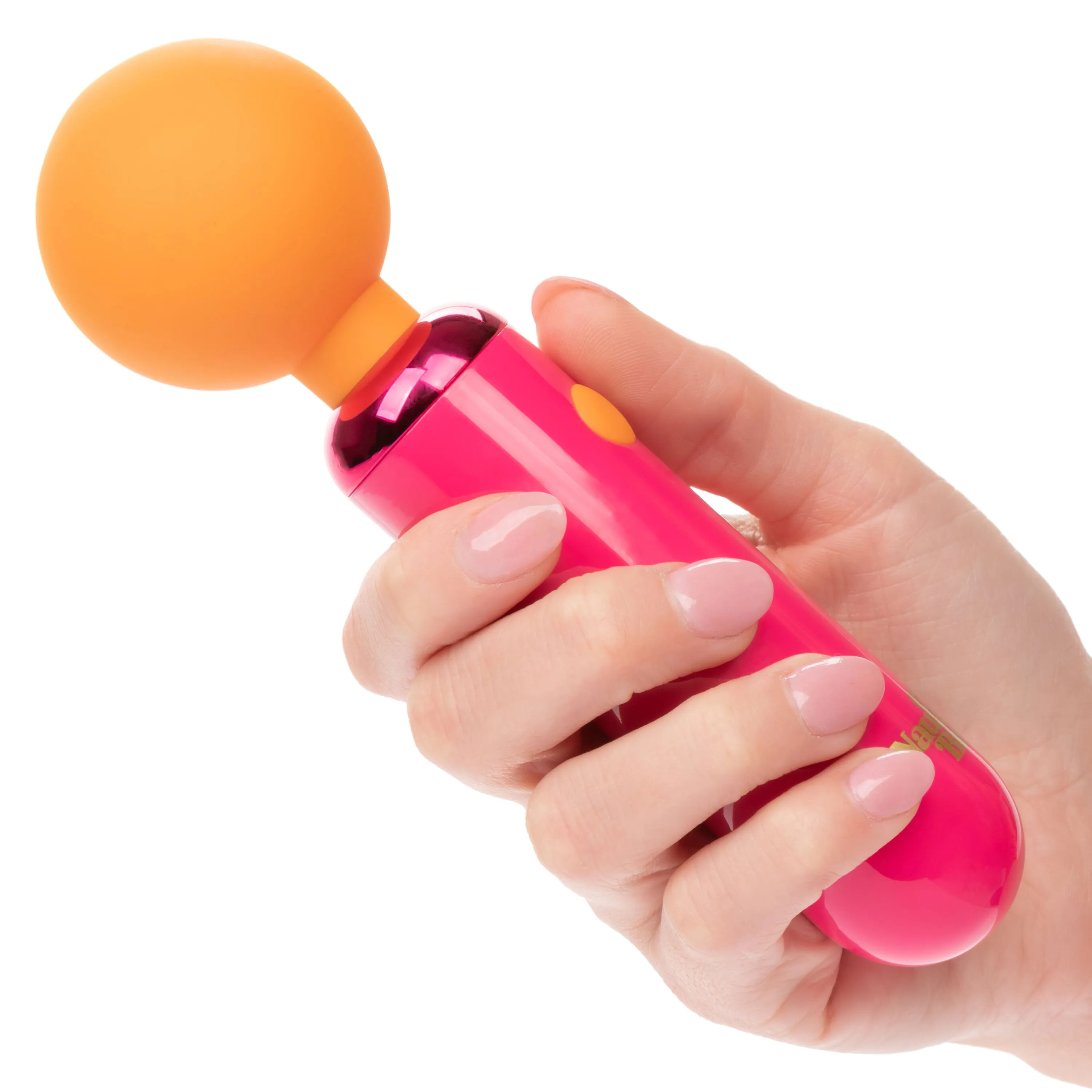 Naughty Bits Home Cumming Queen Vibrating Wand -  Orange/pink