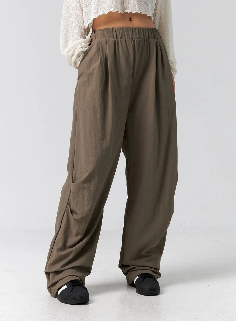 Nylon Baggy Pants CG304