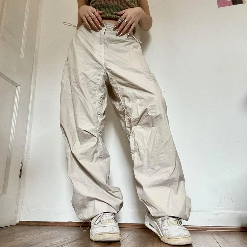 Parachute Trousers with Cord Locks