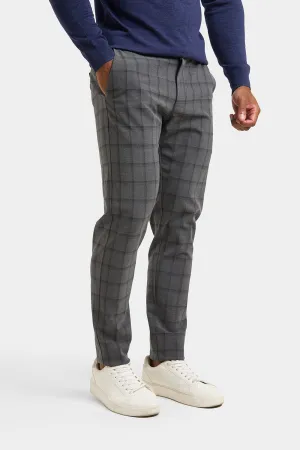 Patterned Trousers in Grey