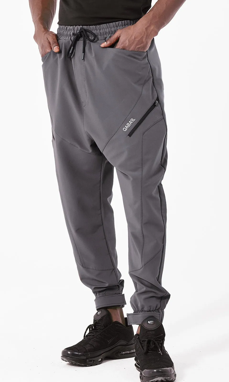 QL Relaxed Trousers Teknik in Dark Grey