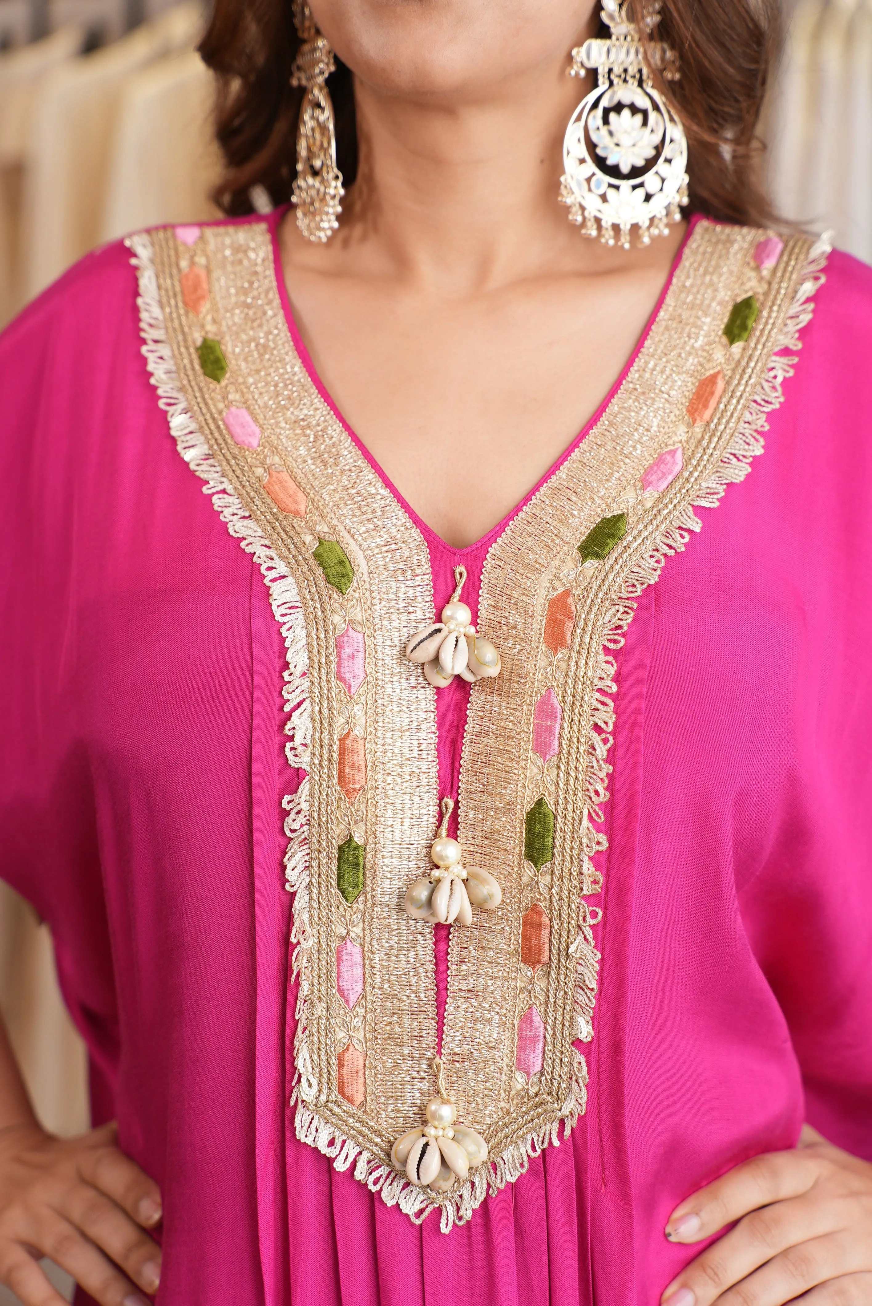 Rani Pink kaftan set