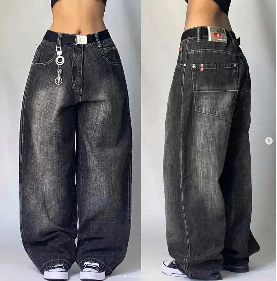 Retro Gothic Wide Leg Jeans