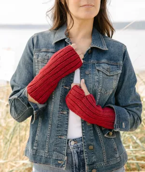 Reversible Knitting Mitts Using Brooklyn Tweed Arbor Lodge