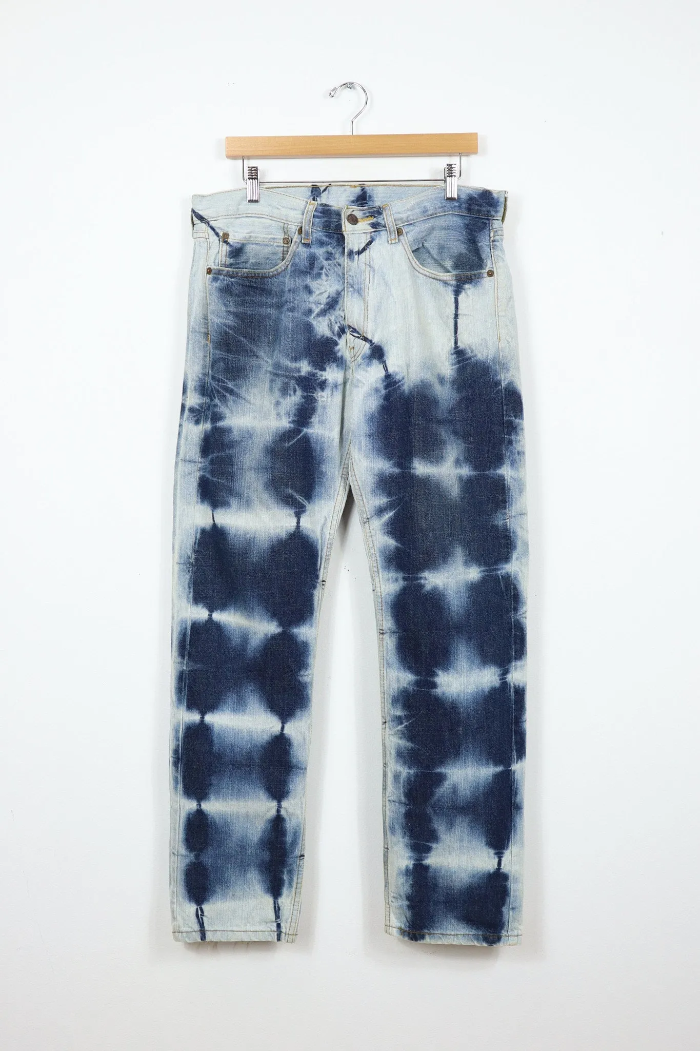 Reworked Straight Fit Bleached Jeans