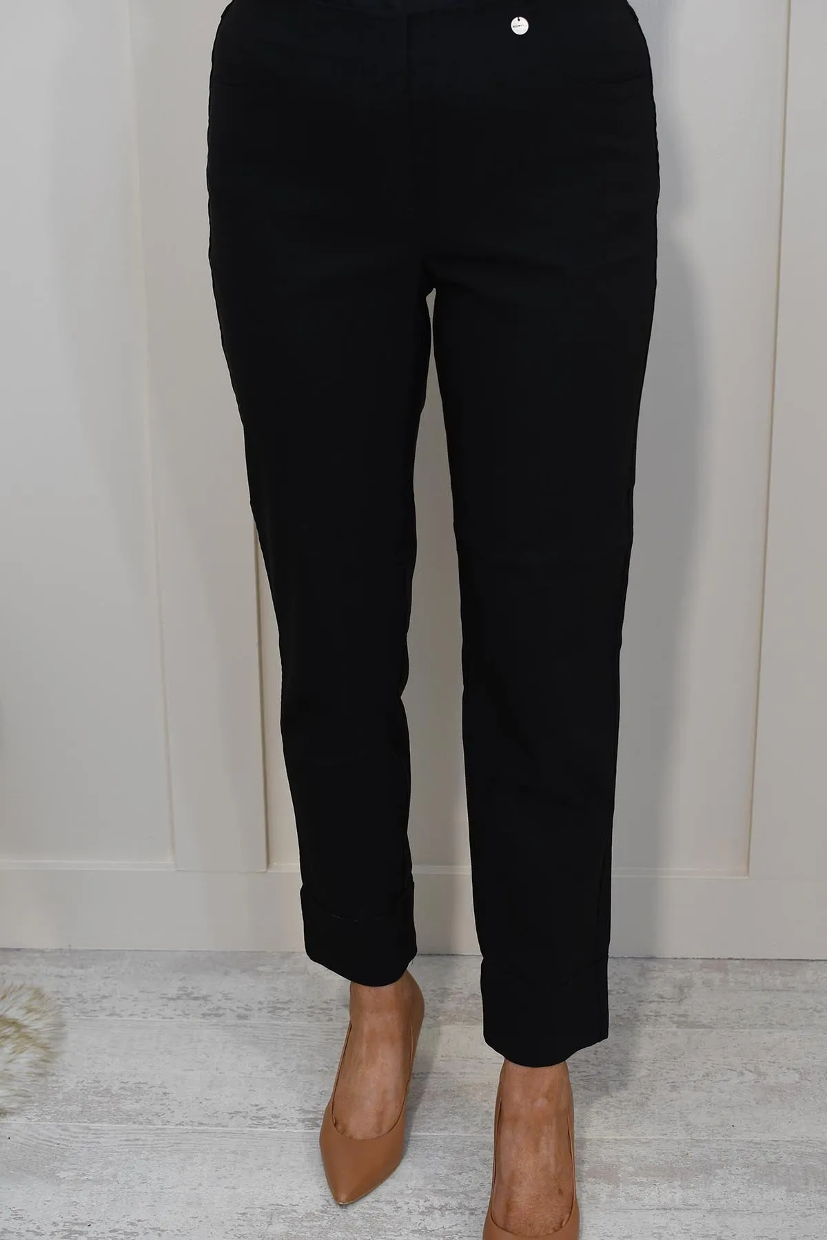 Robell Bella Black 7/8 Trousers - 51568 5499 90