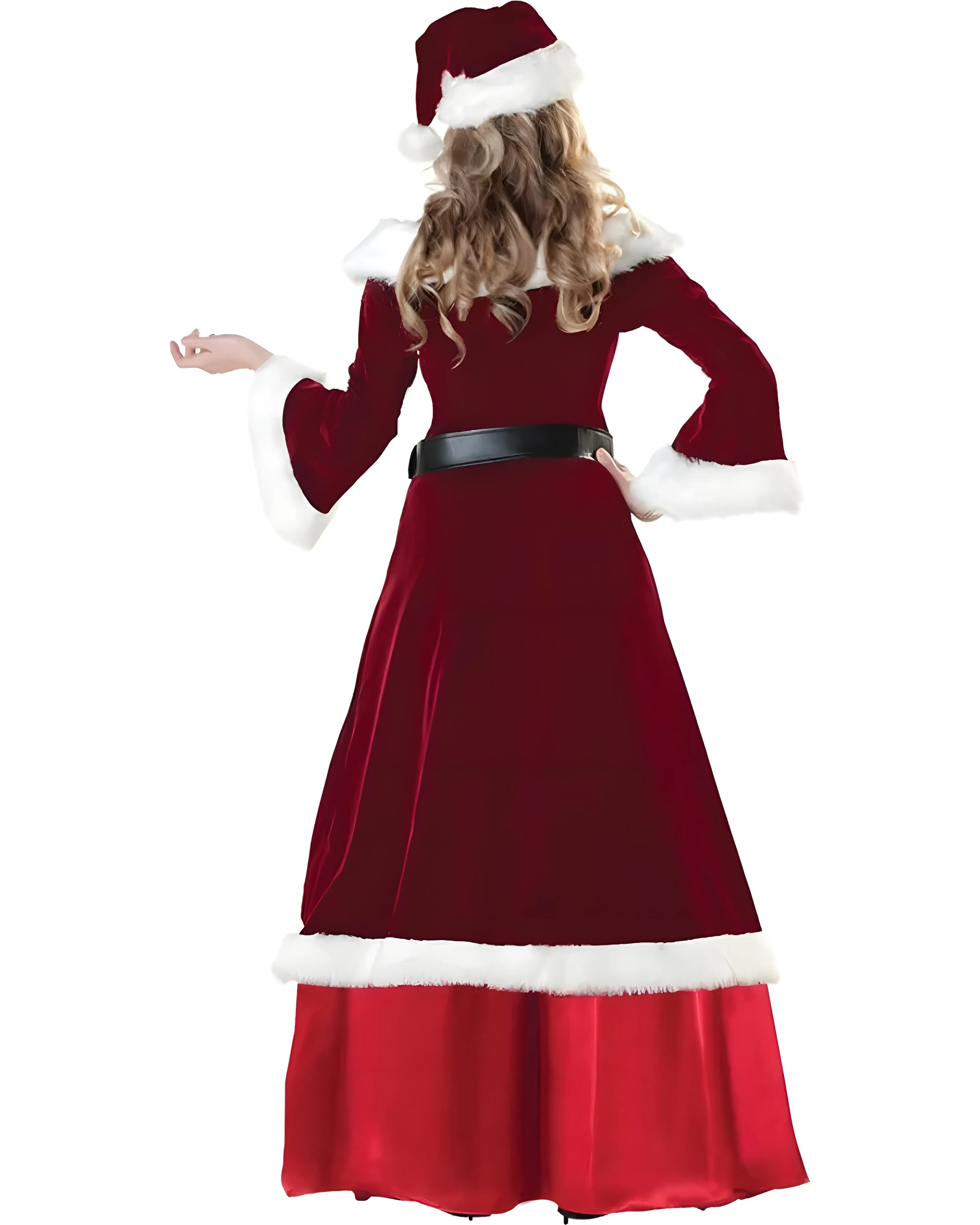 Santa Claus and Mrs. Claus Velvet Christmas Costume Set From Costume Glamour