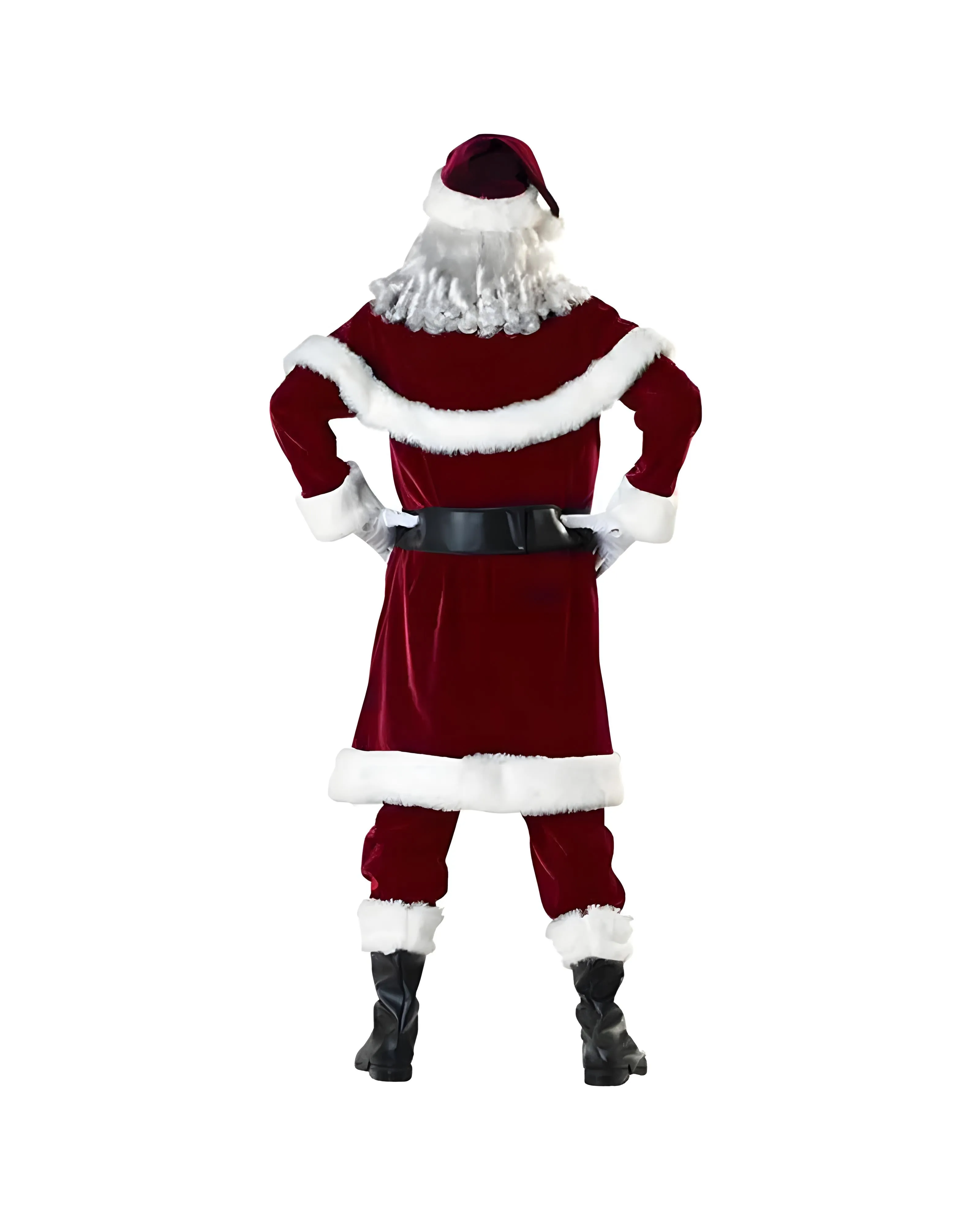 Santa Claus and Mrs. Claus Velvet Christmas Costume Set From Costume Glamour