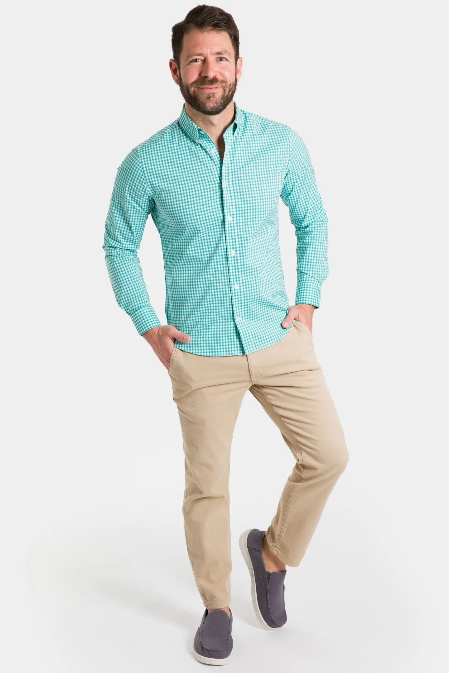 Seafoam Gingham Shirt