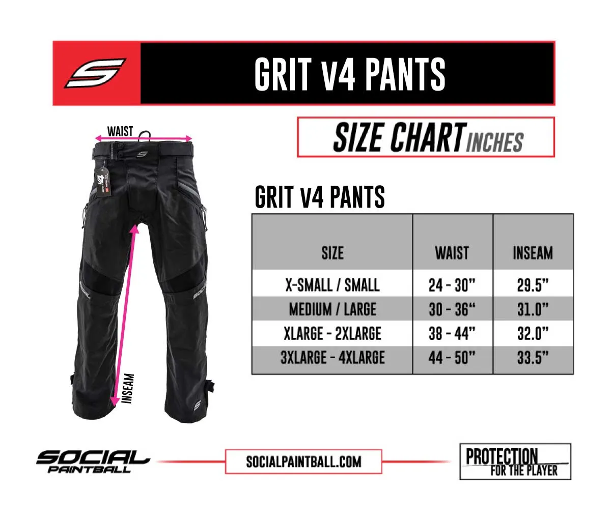 Social Paintball Grit V4 Pants - Stealth Black