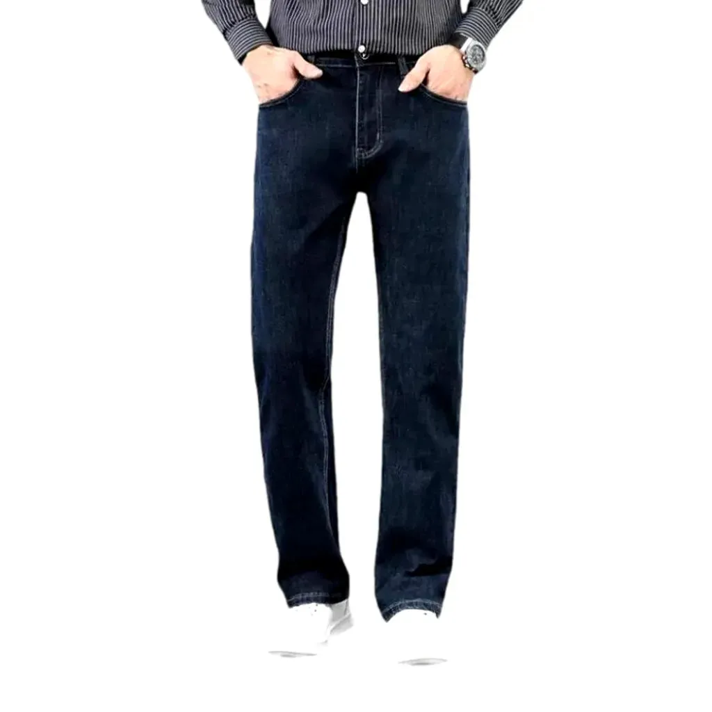 Stretchable high rise men's jeans