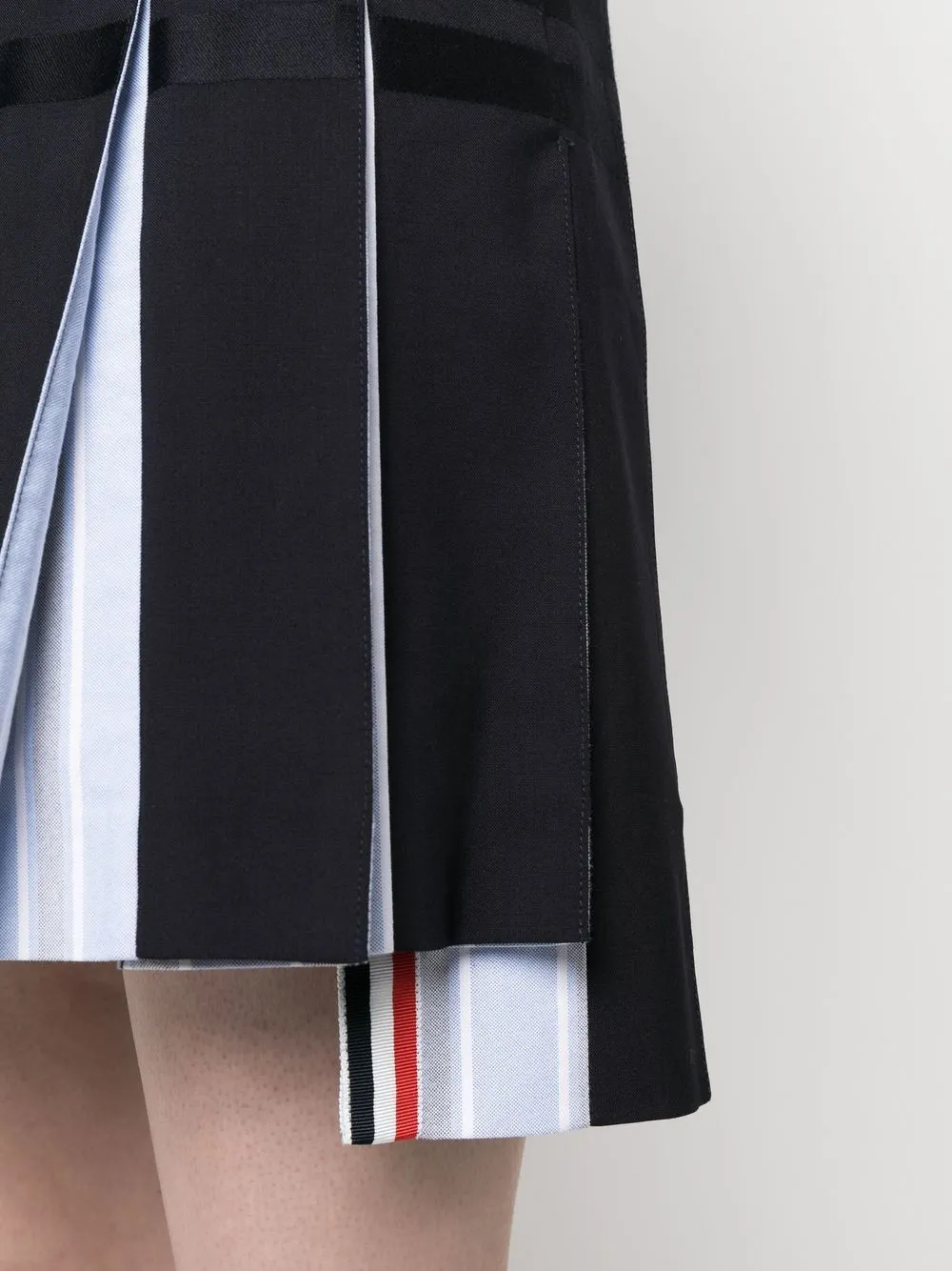 Thom Browne pleated step-hem skirt