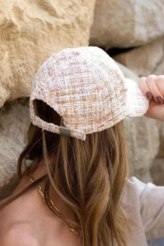 Tweed Sparkle Ball Cap *Online Only*