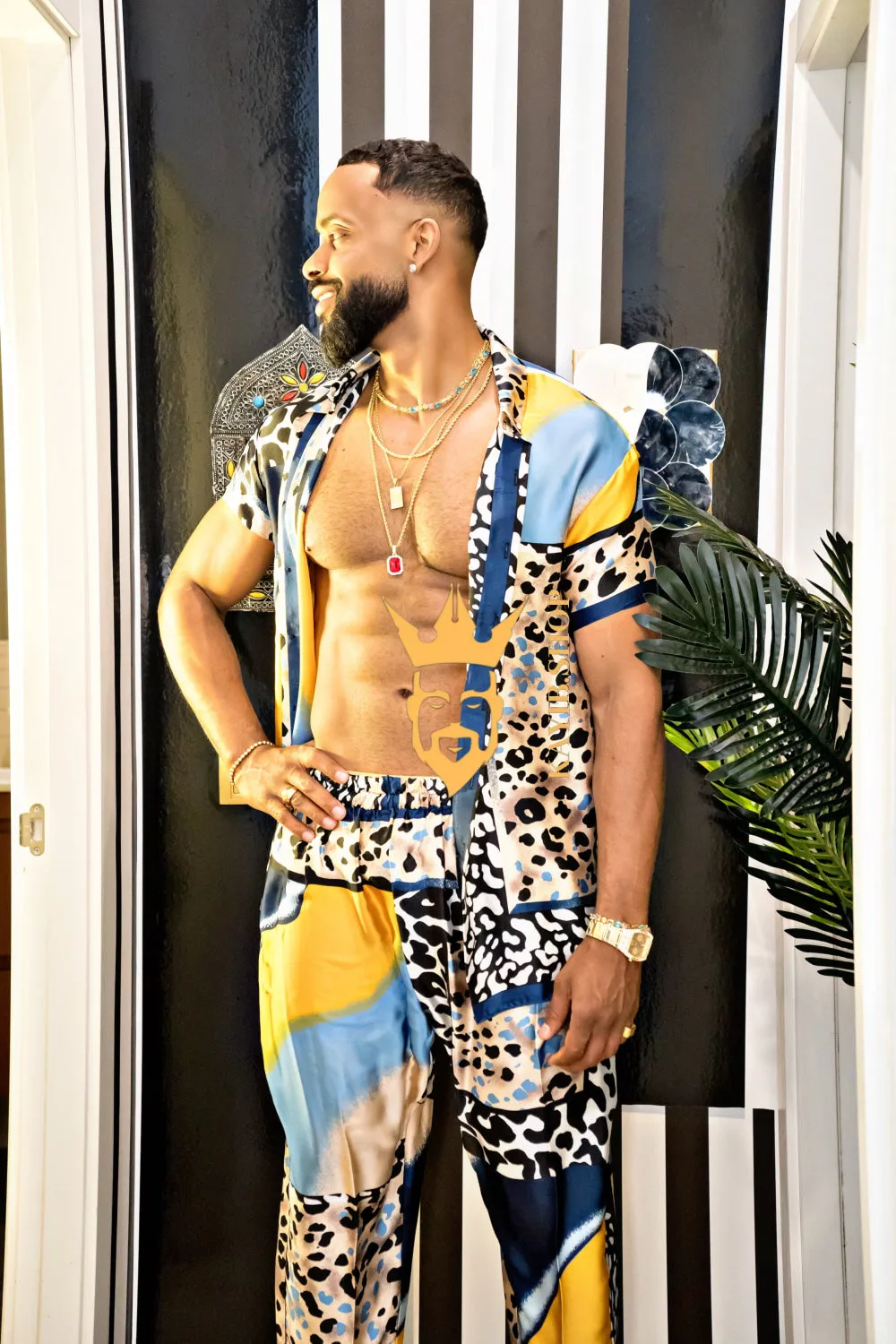 Unleash Your Style: Luxury Silk festival Rave Wear for Men