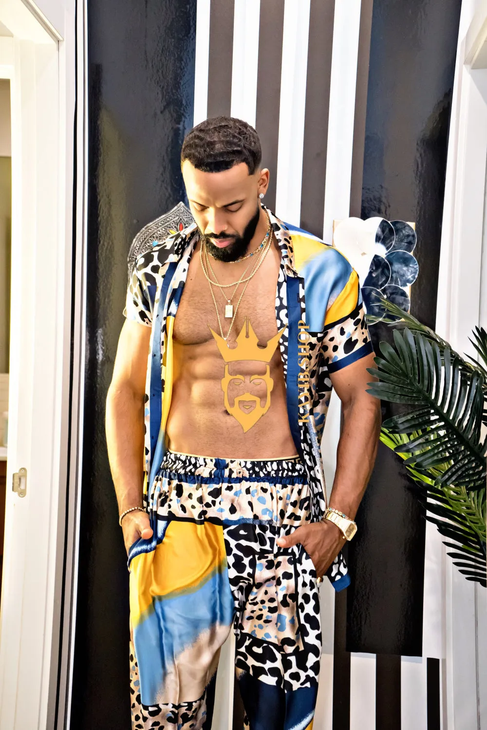 Unleash Your Style: Luxury Silk festival Rave Wear for Men