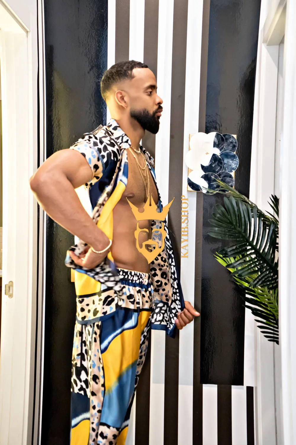 Unleash Your Style: Luxury Silk festival Rave Wear for Men