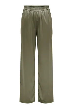 Victoria Satin Pants - Brindle