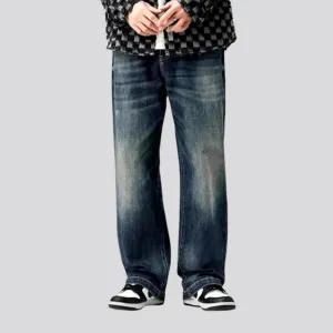 Vintage baggy-fit stylish men's jeans