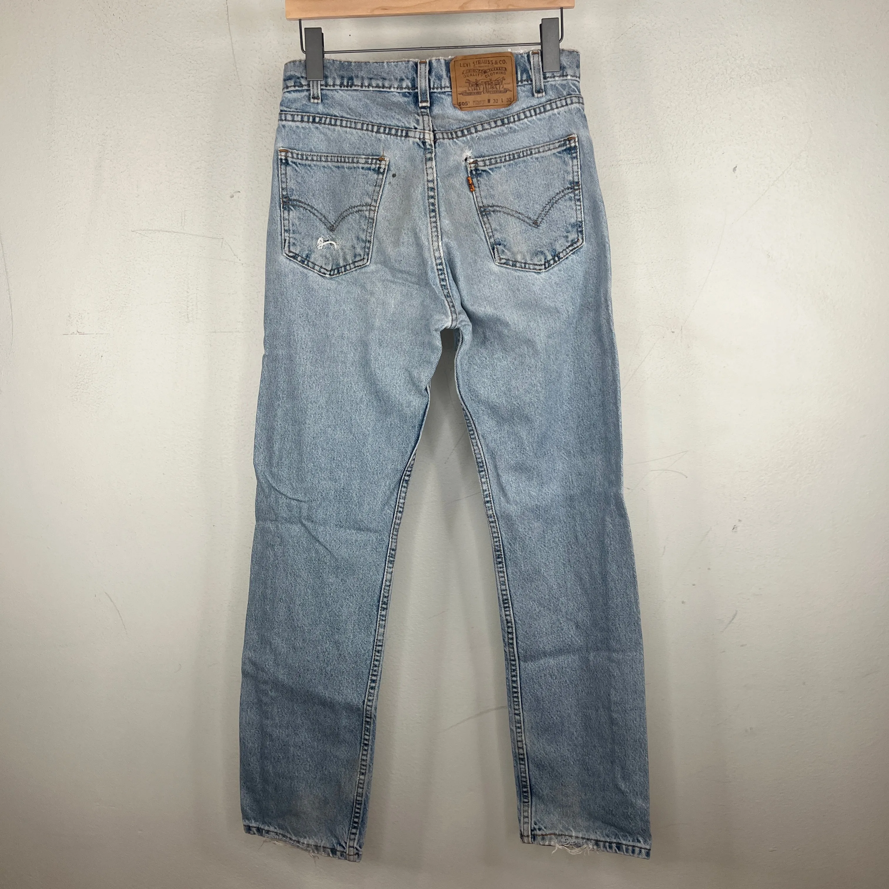 Vintage Levi’s 505 Light Wash Orange Tabs