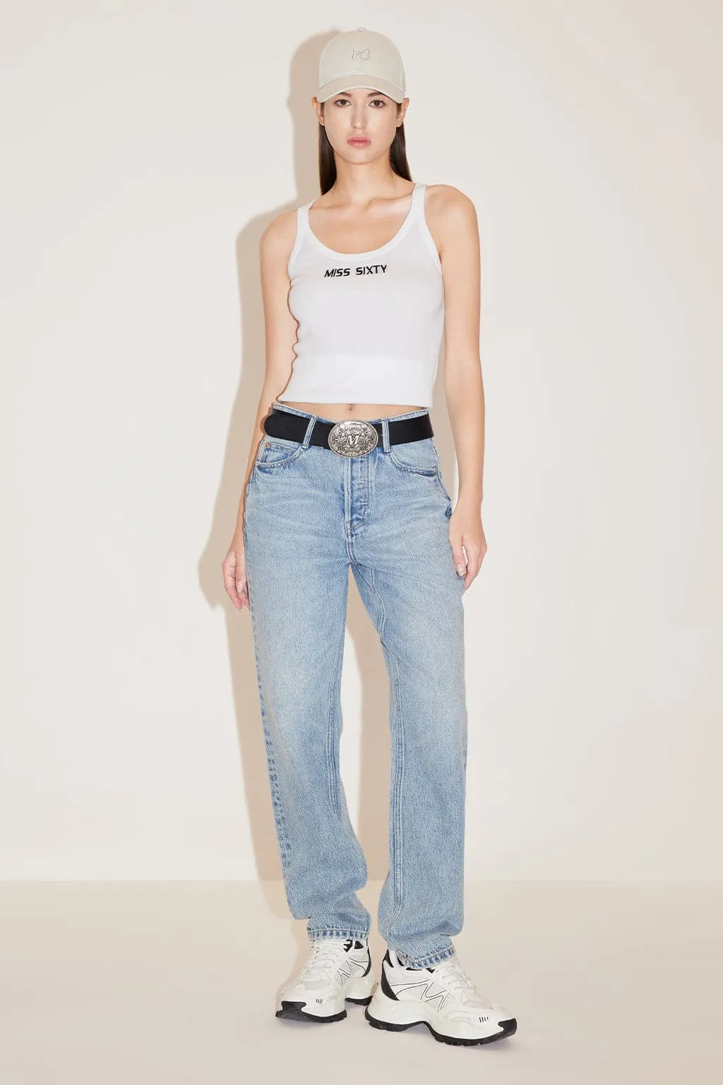 Vintage Light Blue Straight Fit Jeans