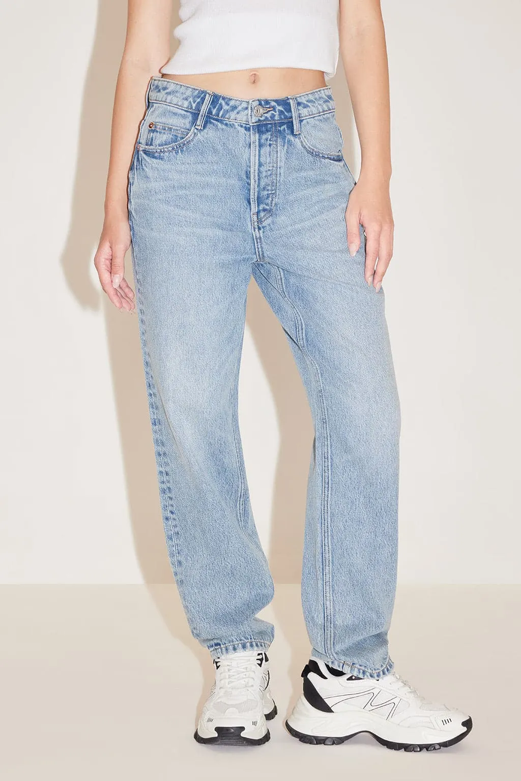 Vintage Light Blue Straight Fit Jeans