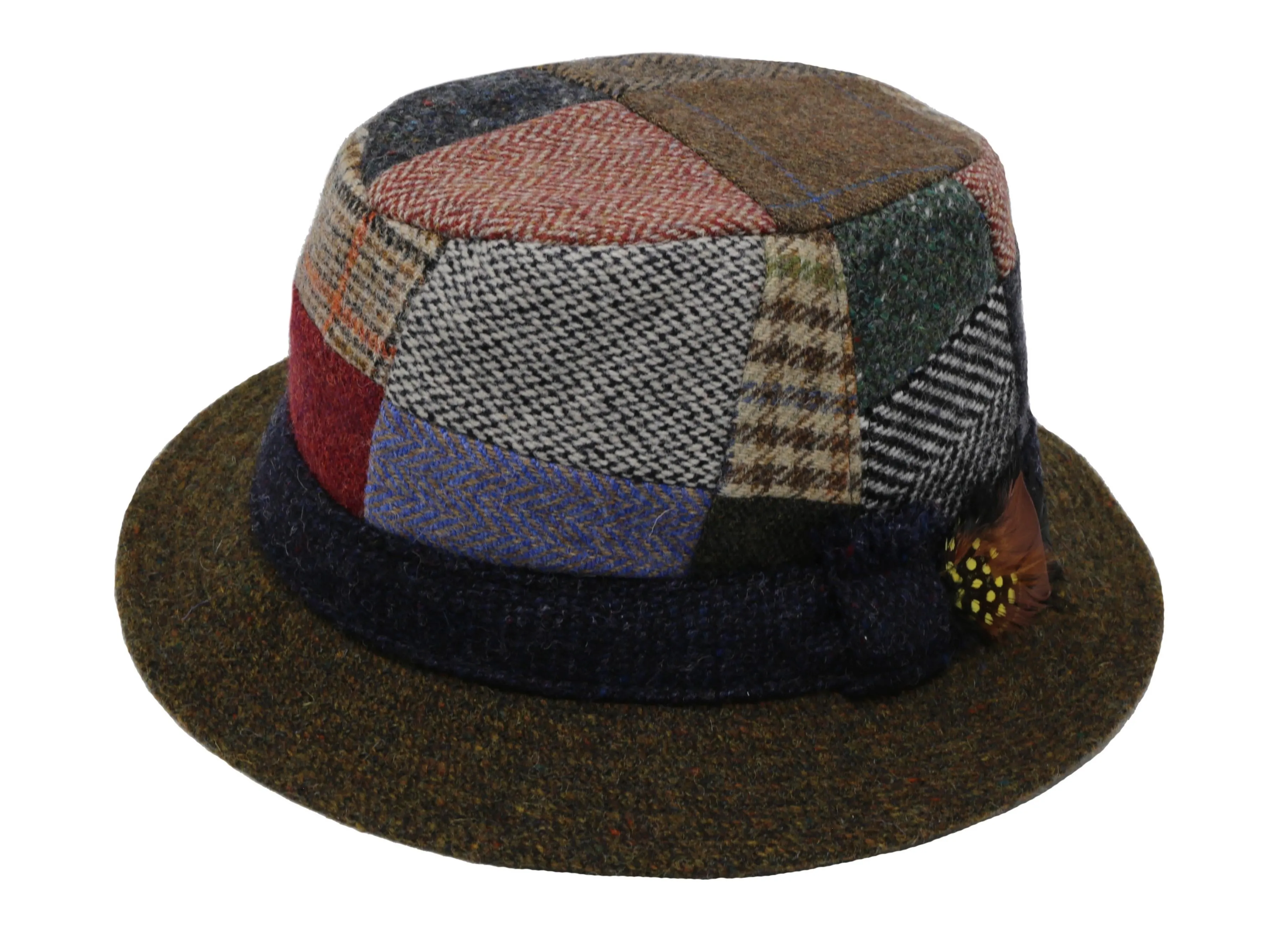 Walking Hat Patchwork Tweed