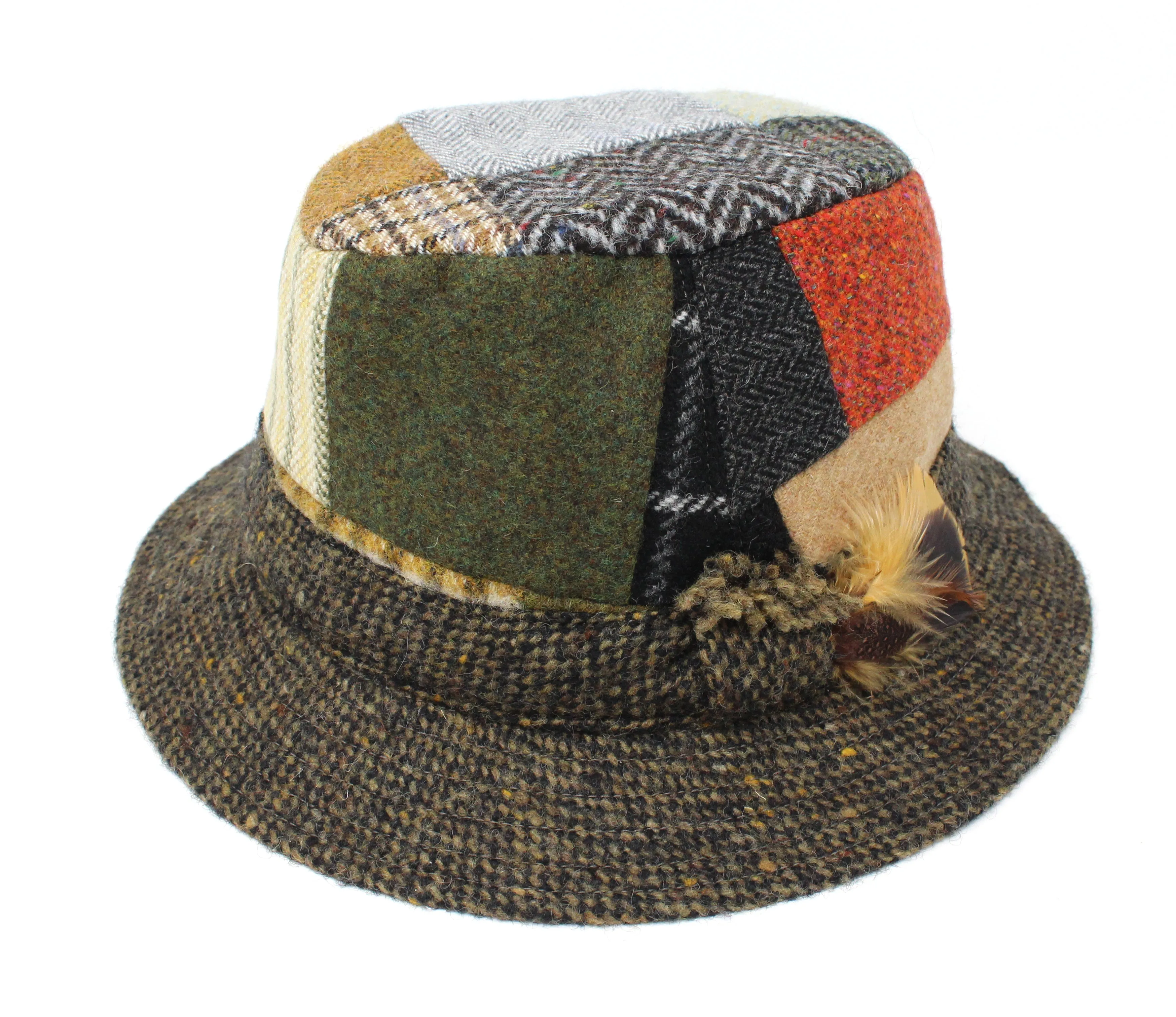 Walking Hat Patchwork Tweed