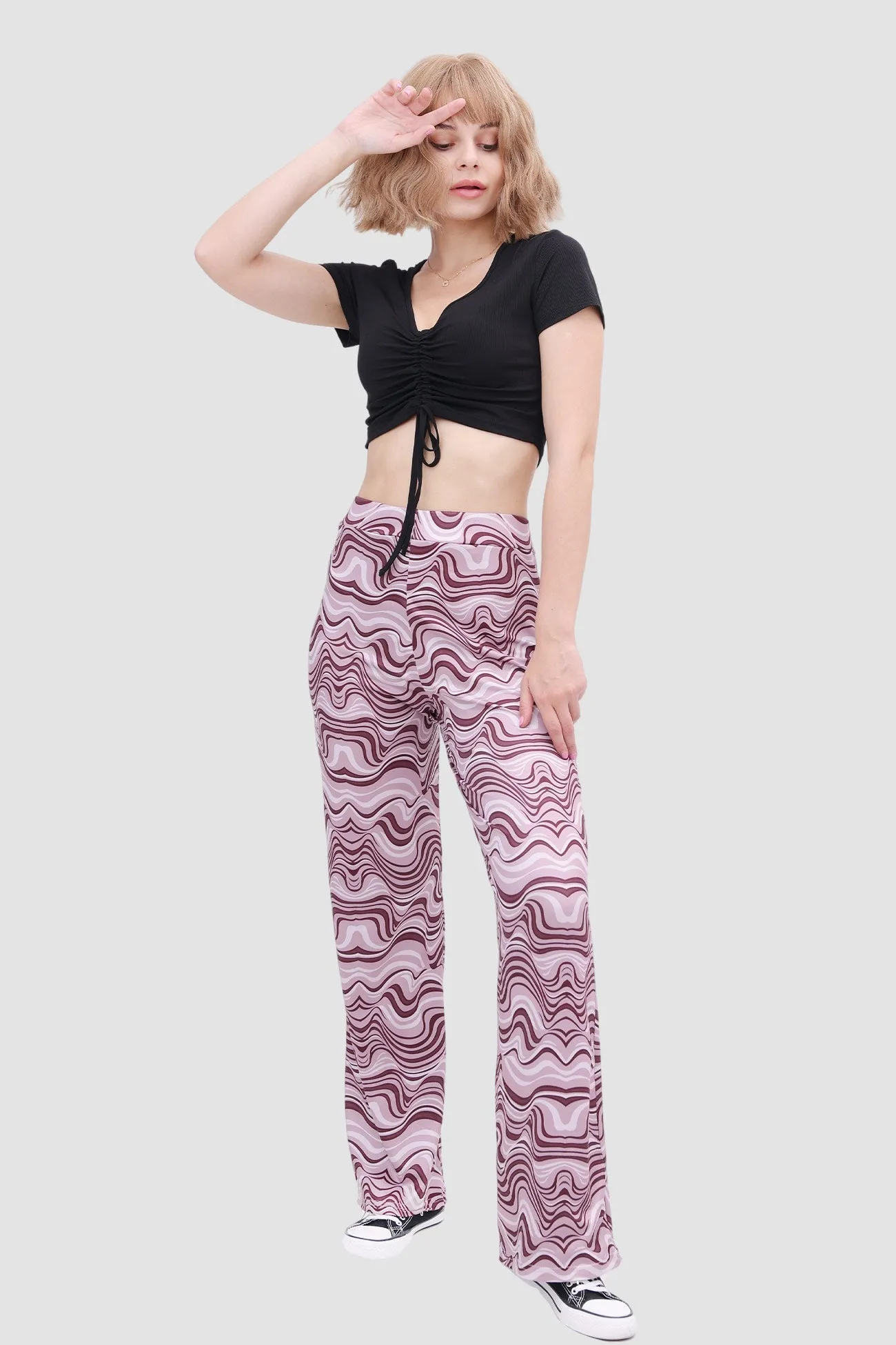 Water Ripple Yoga Flared Pants