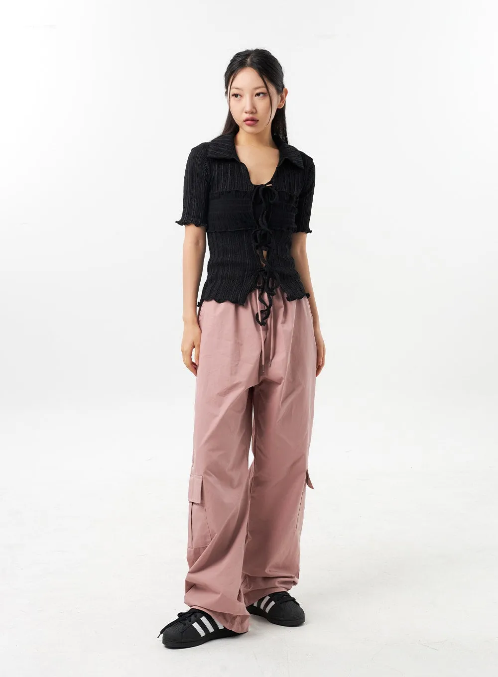 Wide Cargo Track Pants CU305