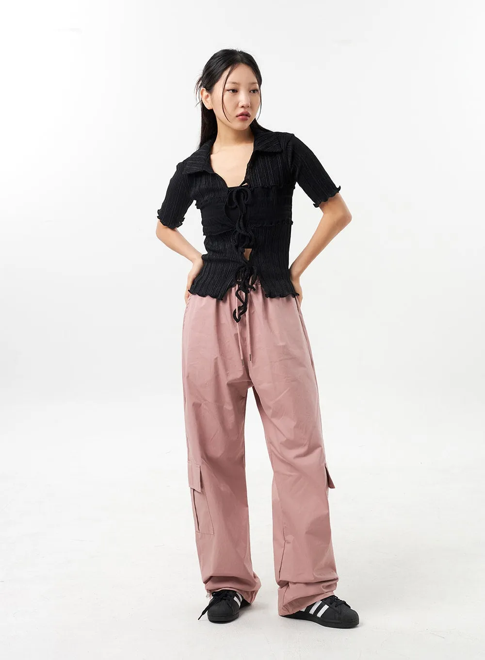 Wide Cargo Track Pants CU305